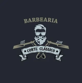 Logótipo Barbearia Corte Clássico